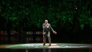 Zalgiris game introduction vs. Real Madrid