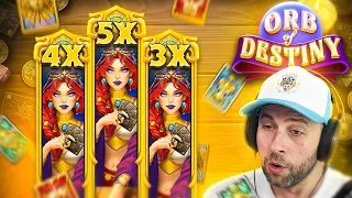 DOING MAX BET FEATURE SPINS on the *NEW* ORB OF DESTINY!! CRAZY MULTIS!! (Bonus Buys)