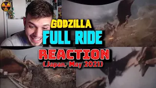 Godzilla The Ride FULL CGI fight | Rodan, King Ghidorah + BRAND NEW Godzilla design (REACTION)