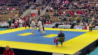 EC 2023 Göteborg Artur Dymarczyk Poland vs Ousmane Sylla France Men Kumite 85 95 kg