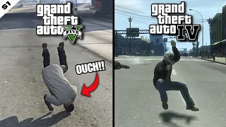 GTA V vs GTA IV Ragdoll physics comparison! | Which one is more realistic?