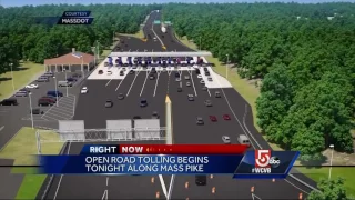 Open road tolling begins Friday night alone Mass Pike