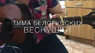 Тима Белорусских - ВЕСНУШКИ кавер на гитаре (Разбор, Аккорды)