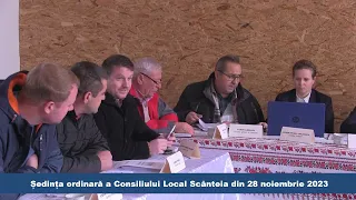 Sedinta ordinara a Consiliului Local Scanteia din 28.11.2023