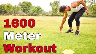 1600 Meter Running Workout With Commando || Monday workout