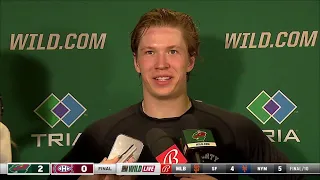 Wild's Boldy: 'Talbs helped us out a lot tonight'