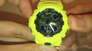 Casio G-Shock GBA-800-9A Настройка и калибровка стрелок часов