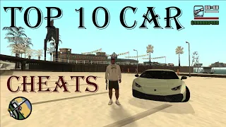 TOP 10 CAR CHEATS - GTA San Andreas