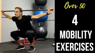 4 Mobility Exercises OVER 50  #shorts