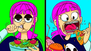 THERE ARE TWO TYPES OF GIRLS! | Funny Animation Cartoon | Lanny and Danny