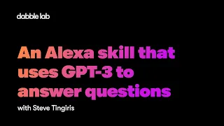 An Alexa skill that uses GPT-3 to answer questions