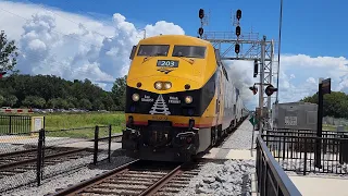 Amtrak P42DC #203 Operation Lifesaver Unit Leads P091 Silver Star through Poinciana with a nice K5LA