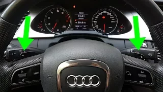 Audi A4 B8 - How to install and activate F1 paddle shifters steering wheel