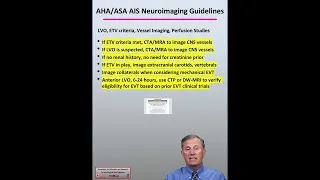 LVO, ETV criteria, Vessel Imaging, Perfusion Studies: Neuroimaging in Acute Ischemic Stroke Pts 48