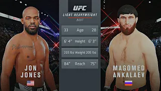 Jon Jones Vs. Magomed Ankalaev : UFC 4 Gameplay (Legendary Difficulty) (AI Vs AI) (PS5)