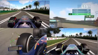 F1 2013 VS F1 2014 Hotlap Comparison Australia #1