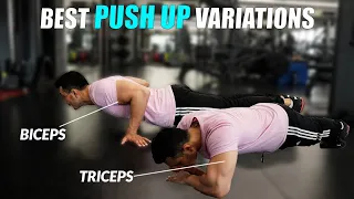 5 PUSH UP VARIATION You can DO anywhere for CHEST +TRICEPS + BICEPS