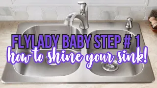 FLYLADY BABY STEP 1 HOW TO SHINE YOUR SINK | FLYLADY DAY 1 OF 31 BABY STEPS | How to clean your sink