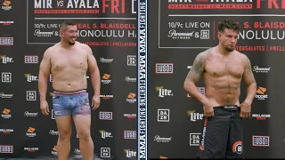 Bellator 212 Official Weigh-Ins: Frank Mir, Javy Ayala Make Weight - MMA Fighting