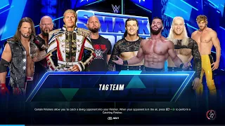 WWE 2K23 8 Man Tag Team Match Gameplay