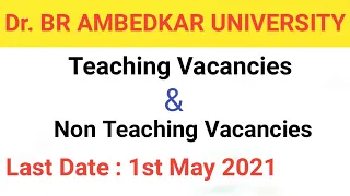 Dr. BR Ambedkar University Delhi, Teaching & Non Teaching vacancies By Online Practical Knowledge