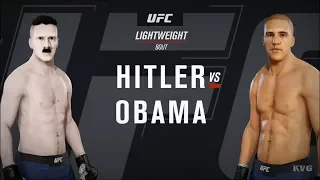 EA Sports UFC 3 - ADOLF HITLER vs BARACK OBAMA - Gameplay (HD) [1080p60FPS]