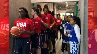 USA vs El Salvador basketball - Women's team !!