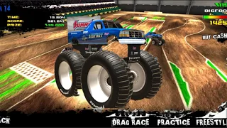 Monster Truck Destruction but i play as Bigfoot #5 Level 14 Drag race (Hacker's edition) 🤯