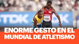 GRAN GESTO en el Mundial de Atletismo: Dejó de correr y ayudó a un colega a terminar la prueba