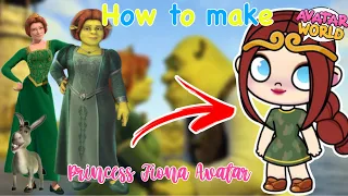 HOW TO MAKE👧🏻 PRINCESS FIONA IN SHREK 🔥 LOOK IN AVATAR WORLD 🌎 ARIEL IN AVATAR WORLD #avatarworld