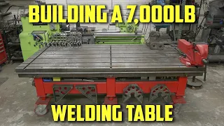 Building a 7,000lb Welding Table for $600