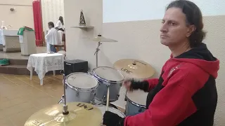 Pão da Vida - Comunhão - Drum Cover Alê The Drummer - Missa 05/09/19 & Ministério Santifica.