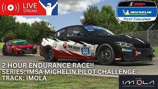 Hardware or server issue on lap 7! 2 Hour iRacing IMSA Michelin Pilot Challenge Race at Imola!!