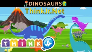 Dinosaur Song + Fun facts about Dinosaurs in the end | Dinosaurs Song| ThinkJr