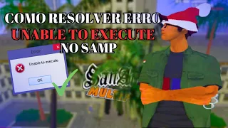 COMO RESOLVER ERRO (UNABLE TO EXECUTE) NO SAMP ATUALIZADO 2023!! - SAMP ERRO - SAMP