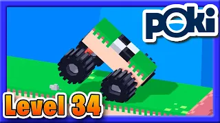 How to Beat Drive Mad Level 34 at Poki Car Games [4K]