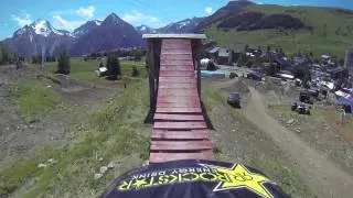 Slopestyle course preview - Crankworx Les 2 Alpes 2014