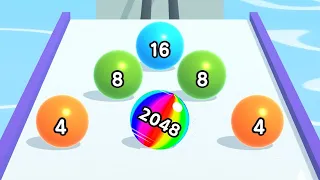 Ball Run 2048 - All Levels Gameplay Android,iOS Level  511-520