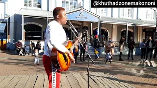 Watch Jerusalema performed by a busker in Cape Town, South Africa