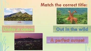 Урок з Англійської мови за темою "Travelling. Matching"  для 11 класу