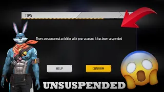 Free Fire Account Has Been Suspended Problem 😫😭
