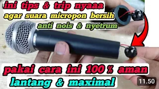 CARA MENYAMBUNG KABEL MICROPON KE MIXSER YG BENAR ANTI FEEDBACK/NOIS DAN DENGUNG