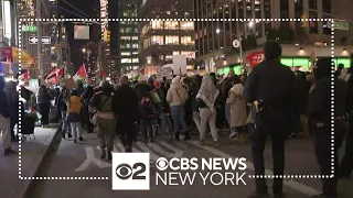 Arrests made at demonstration near Rockefeller Center Christmas tree lighting