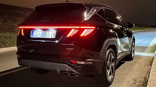Hyundai Tucson 2023 at night - IMPRESSIVE LED lights, AMBIENT lights & digital cockpit (PHEV)