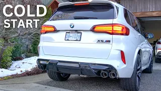 2023 BMW X5M Competition Cold Start and Revs