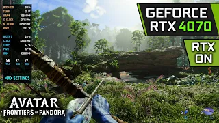 RTX 4070 | Avatar Frontiers of Pandora | 1080p, 1440p, 4K + RT and Frame Generation!