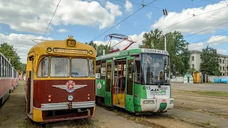 Поездка на РВЗ-6М2 по Витебску. Никрополье - Зеленогурская - ДСК | Vitebsk tram. RVZ-6M2