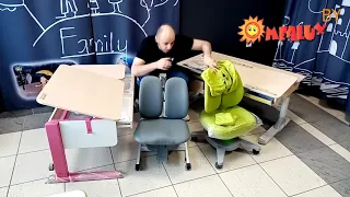 Растущая парта для школьника Mealux  и ортопедический стул кресло в Минске, как выбрать парту.