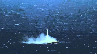 CRS-8 Falcon 9 First Stage First Stage Landing Seen From Chase Plane