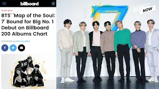 BTS is sweeping the No.1 spot on Billboard and Official Chart